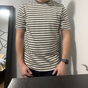 NWT Only & Sons T-shirt brown and white stripes